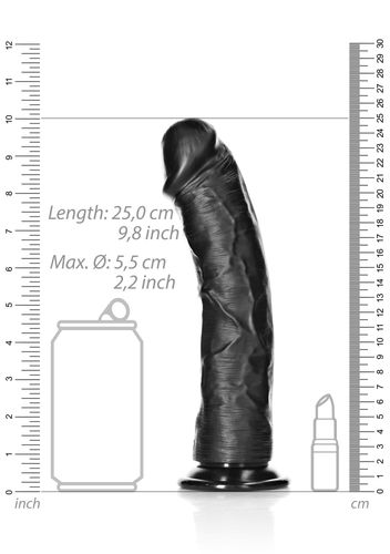 Curved Realistic Dildo With Suction Cup - 9""""/ 23 Cm na Arena.pl