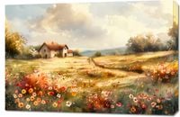 Obraz 90x60cm Sielski Domek