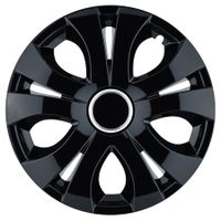 4x Kołpaki 15 cali TOP RING BLACK uniwersalne Jestic