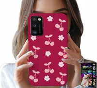 ETUI DO XIAOMI POCO M3 - WISIENKI, WIŚNIE NA BORDOWYM TLE + FOLIA