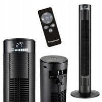 Obrotowy wentylator kolumnowy pilot bardzo cichy jonizacja wydajny