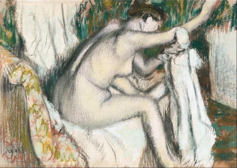 Nude lady, Edgar Degas - plakat 40x30 cm zdjęcie 1