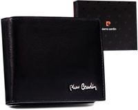 klasyczny, elegancki portfel męski ze skóry naturalnej — pierre cardin