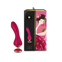 shunga sanya raspberry - personalny masażer silikonowy 18,5 cm