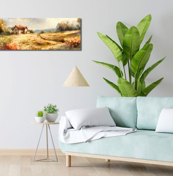 Obraz 90x30cm Sielski Domek zdjęcie 2