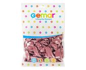 balony gemar 10" metalik różowo-złote 100szt. 7115