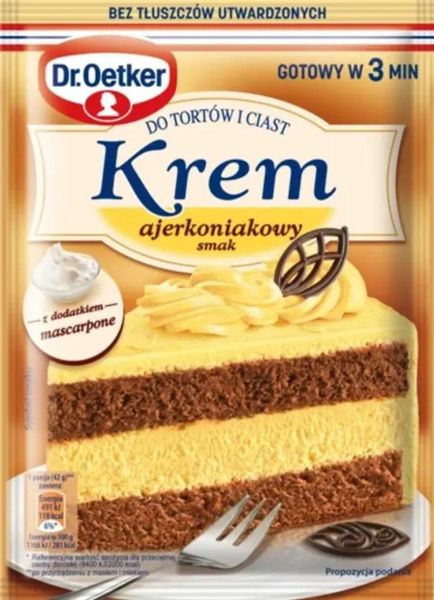 DR OETKER Krem Do Ciast Ajerkoniak 105g zdjęcie 1