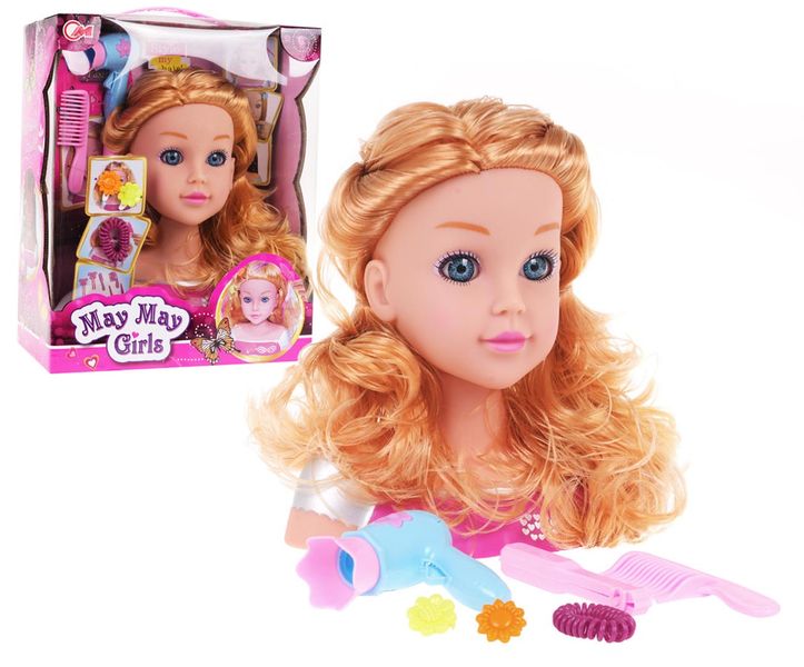 Blond Głowa Do Stylizacji + Akcesoria zdjęcie 5