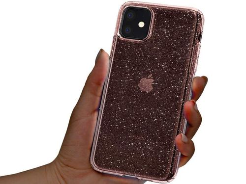 Etui Spigen Liquid Crystal Glitter do Apple iPhone 11 Rose Quartz na Arena.pl
