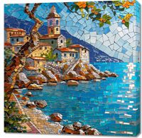 Obraz 90x90cm Mozaikowa Układanka