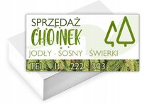 Wizytówki firmowe reklamowe 100 szt różne wzory SPRZEDAŻ CHOINEK