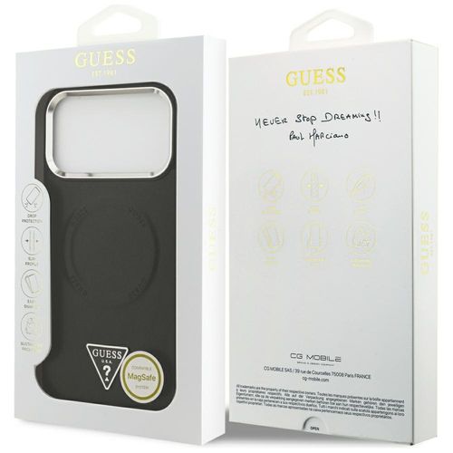 etui guess triangle logo magsafe do      iphone 17 pro max czarny na Arena.pl