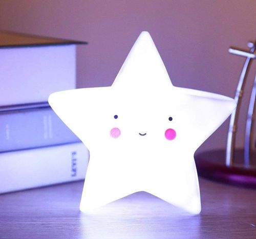 Lampka nocna dziecięca LED gwiazdka dekoracyjna XL na Arena.pl