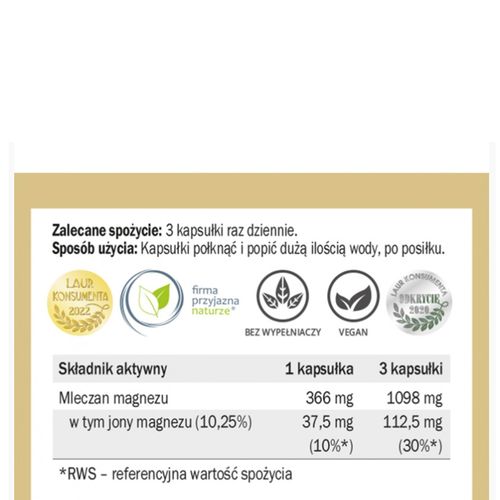 Yango MLECZAN MAGNEZU 90 kapsułek na Arena.pl