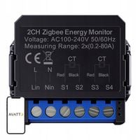 Inteligentny dwukierunkowy licznik energii Avatto ZigBee ZWPM16-2