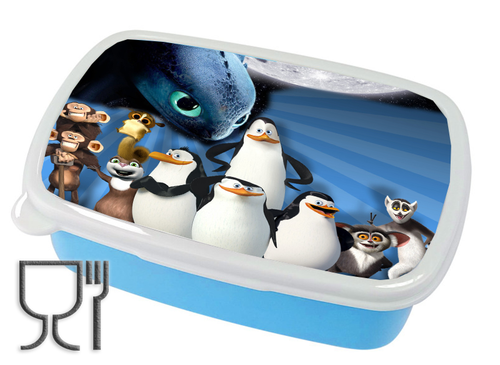 Pojemnik śniadaniowy - Lunchbox - Pingwiny z Madagaskaru na Arena.pl