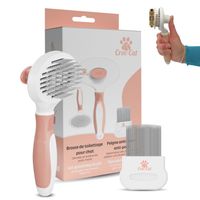 Szczotka dla Kota Samoczyszcząca do Sierści z Grzebieniem Przeciw Pchłom