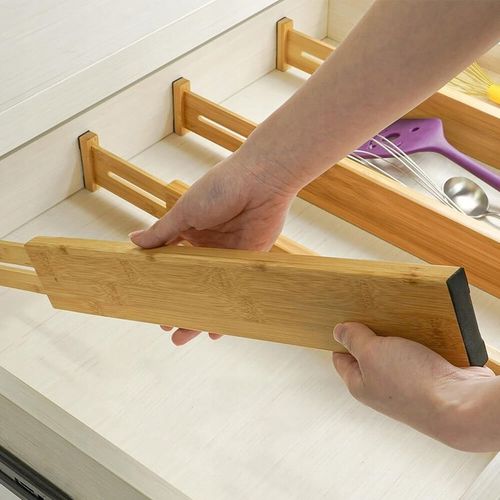 ZESTAW 4 BAMBUSOWYCH PRZEGRÓD DO SZUFLADY Organizer Separator 32 - na Arena.pl