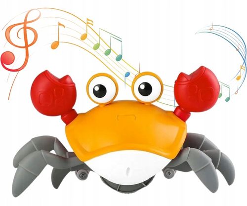 UCIEKAJĄCY PEŁZAJĄCY KRAB CHODZĄCY ZABAWKA INTERAKTYWNA dla DZIECKA LED XL na Arena.pl