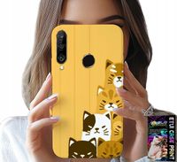 ETUI DO HUAWEI P30 LITE - LOVE CAT, WZORY Z KOTAMI, CASE + SZKŁO
