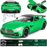 Metalowy Model Samochodu Mercedes Benz AMG GTR 1:24 LED Dźwięk PREZENT