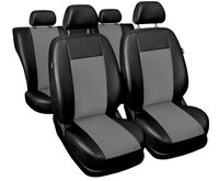 Uniwersalne pokrowce z alcantary SUPERIOR Szare do Lancia Y Ypsilon