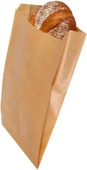 torebki papierowe fałdowe szare 120 x 50 x 250mm a'1000 02163