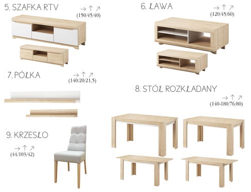Stolik kawowy ALLON na Arena.pl