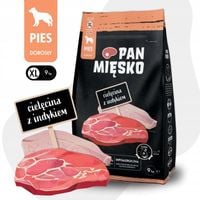 Pan Mięsko Karma sucha dla psa CIELĘCINA INDYK WARZYWA Duże rasy XL 9kg