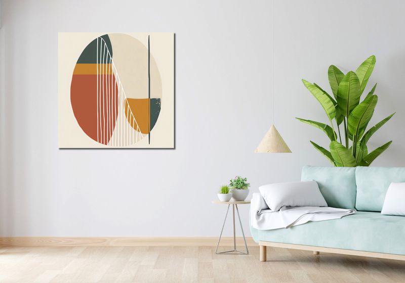 Obraz 90x90cm Przerys nad Treścią zdjęcie 2