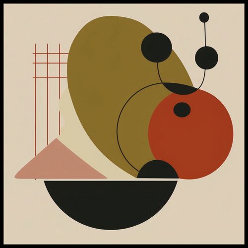 Plakat 100x100cm Geometryczny Balans na Arena.pl