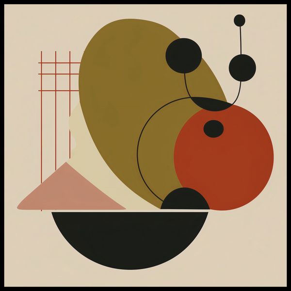 Plakat 100x100cm Geometryczny Balans zdjęcie 2