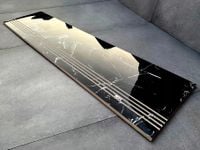 CZARNY MARMUR NA SCHODACH - stopnica 100x30 POŁYSK