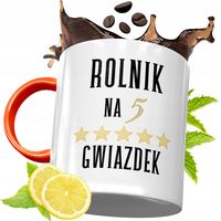 Kubek Pomarańczowy Dla Rolnika Prezent Z Nadrukiem Ze Zdjęciem