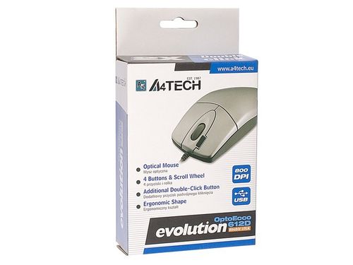 A4 Tech Mysz EVO Opto Ecco 612D Silver USB na Arena.pl