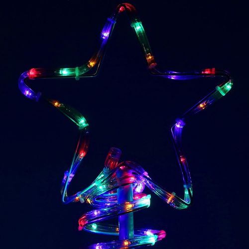 CHOINKA LED 135cm WĄŻ ŚWIETLNY LAMPKI ZEWNĘTRZNE MULTIKOLOR ŚWIETLNA OZDOBA na Arena.pl