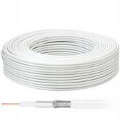 PRZEWÓD KABEL ANTENOWY KONCENTRYCZNY GRUBY 4K FULL HD RG6 U TV SAT 100M