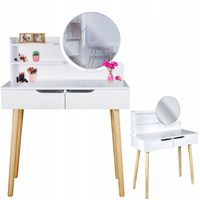 toaletka z lustrem scandi kosmetyczna skandynawska