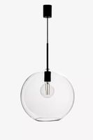 Kulista lampa wiszaca Patera do jadalni ball przezroczysta