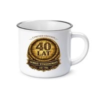 Limited edition 40 lat - dobrze wysezonowany - od 1986 - kubek na prezent