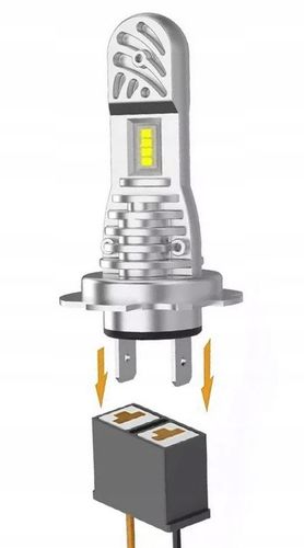 Żarówki LED H7 komplet Mocne 14000 LM 6000K LED 1:1 80W Canbus +1000% na Arena.pl