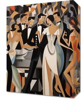 Obraz 30x40cm Bal w Art Deco