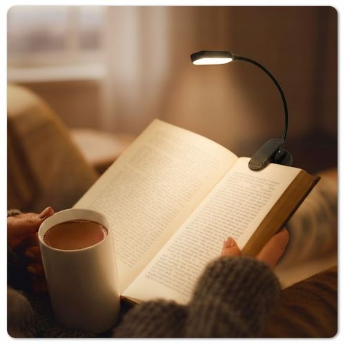 Lampka do Czytania Książek LED USB Przenośna Mocowanie Klips Nocna 4w1 na Arena.pl