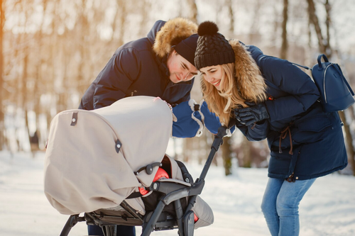 Mufka do wózka rękawice granatowe STARKY na Arena.pl