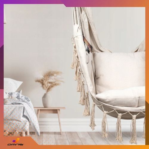 Fotel wiszący krzesło Brazylijskie Huśtawka Hamak Ogrodowy Na Balkon na Arena.pl