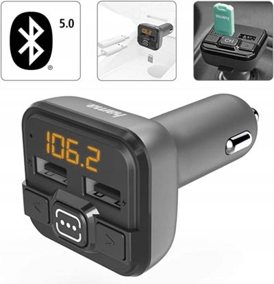 Transmiter FM HAMA 14164 Bluetooth Szary zdjęcie 10
