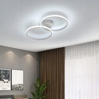 LAMPA SUFITOWA LED LAMPA WISZACA BIAŁY RING 6500K NOWOCZESNA DO SALONU