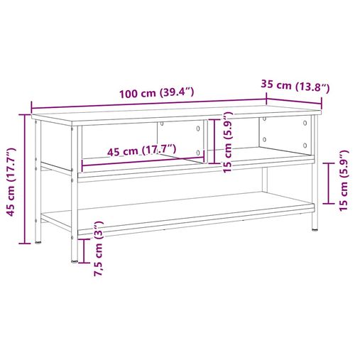 Szafka pod telewizor Stare drewno 100 x 35 x 45 cm na Arena.pl