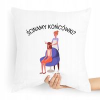 Poduszka Fryzjera Ścinamy Końcówki Prezent Z Nadrukiem Ze Zdjęciem