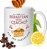 Kubek Dla Sebastiana Kolegi Przyjaciela Męża Z Nadrukiem Biały 330Ml